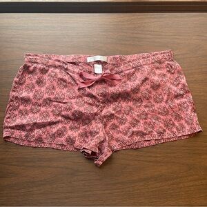 Victorias Secret Silk Pink Soft Sleep Shorts Size Medium